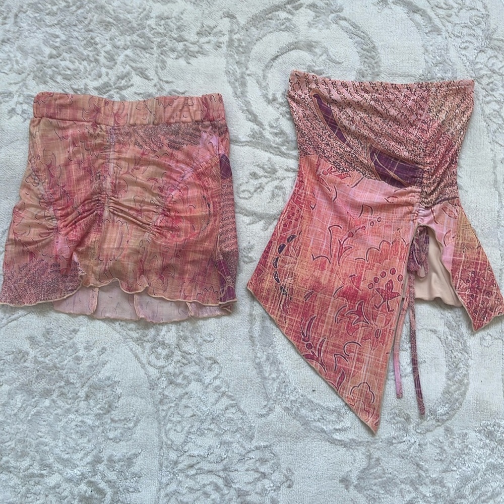 Tiger mist y2k skirt set